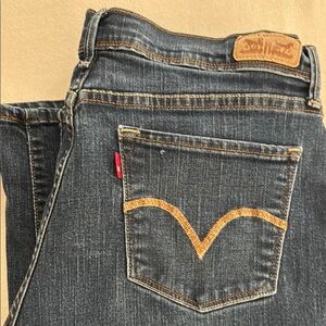 Levi's Blue Straight Leg Jeans with Vintage Wash